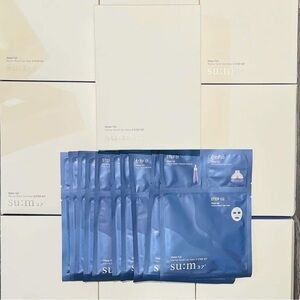 SU:M37 Water Full Marine Relief Gel Mask 3 Step Kit 10pcs Moisturizing K-Beauty